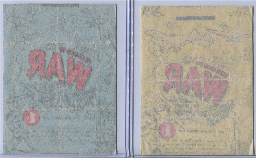 R69 Lot of (4) Gum Inc Horrors of War Wrappers 