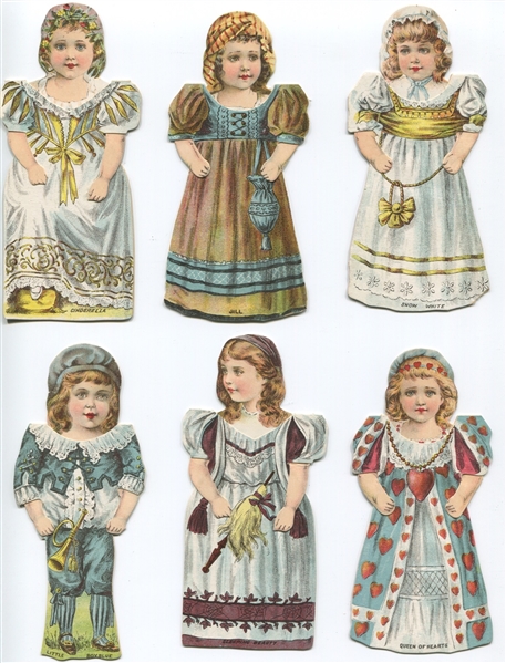 Phenomenal turn of the century Stollwerck's Cocoa and Chocolate Paper Doll Complete set of (16)