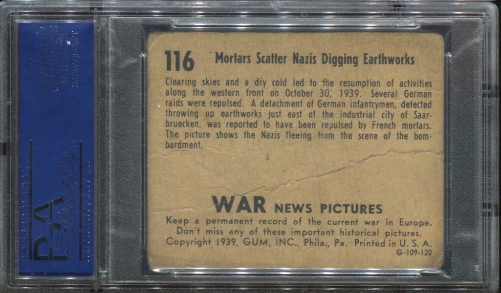 R165 War News Pictures Dirty Dozen Card #116