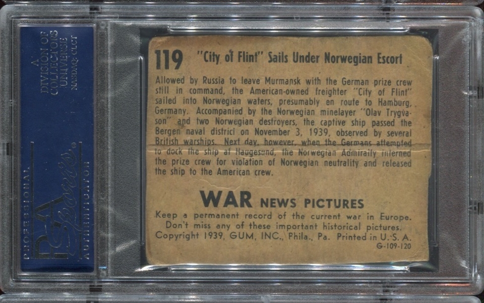 R165 War News Pictures Dirty Dozen Card #119