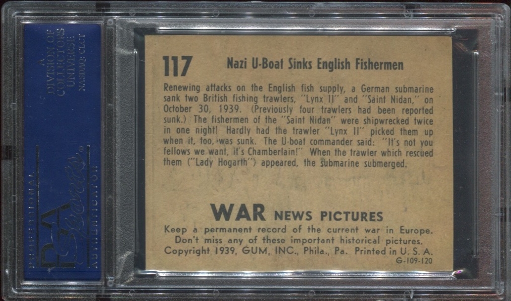 R165 War News Pictures Dirty Dozen Card #117