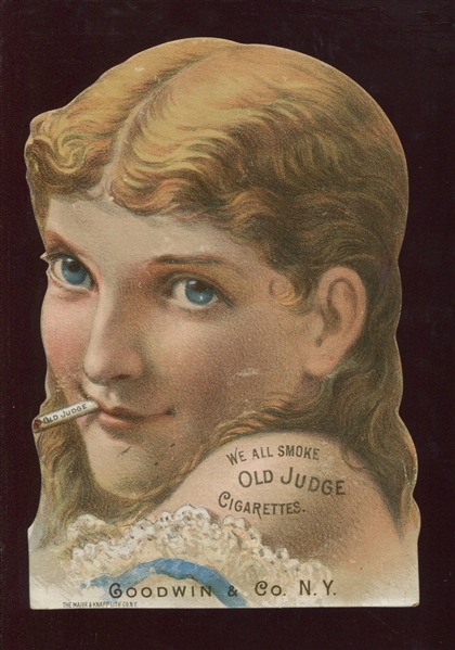 1880's Goodwin & Company Die Cut Smoker Girl