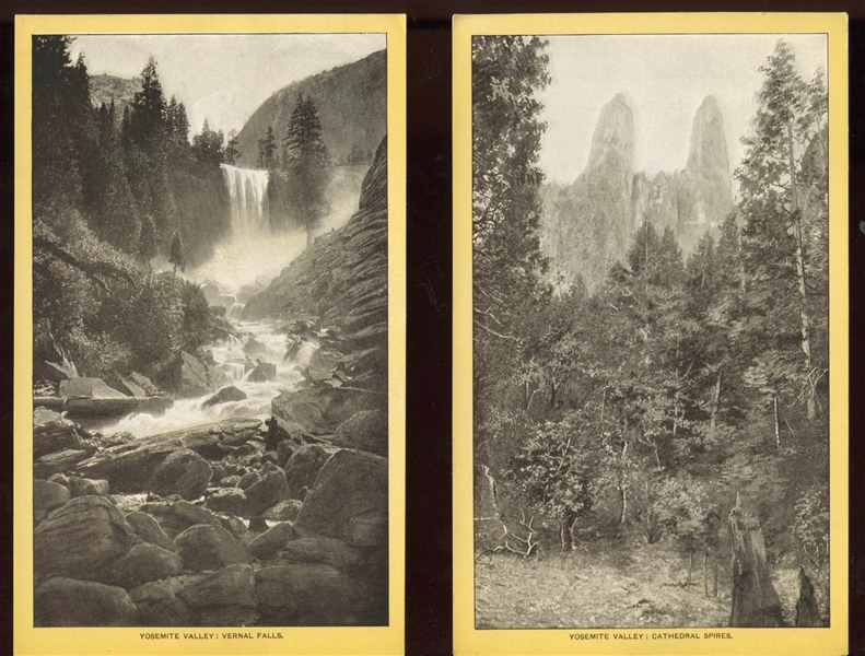 H446-13 Singer Souvenirs - Yosemite Valley Trade Cards Complete set of (10) with Original Envelope