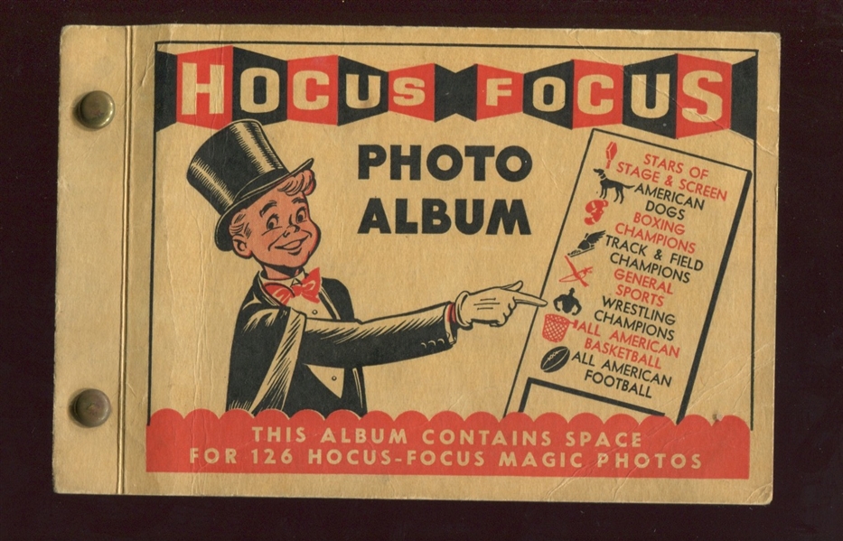 1948 Topps Magic Photos Hocus Focus Album