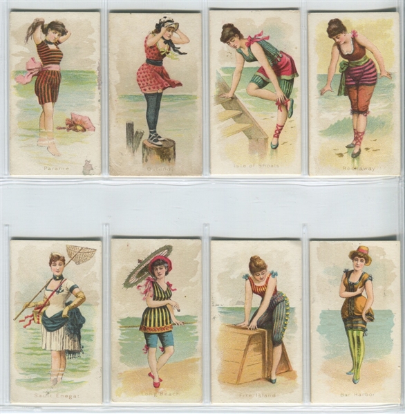 N187 Kimball Fancy Bathers Lot of (8) cards