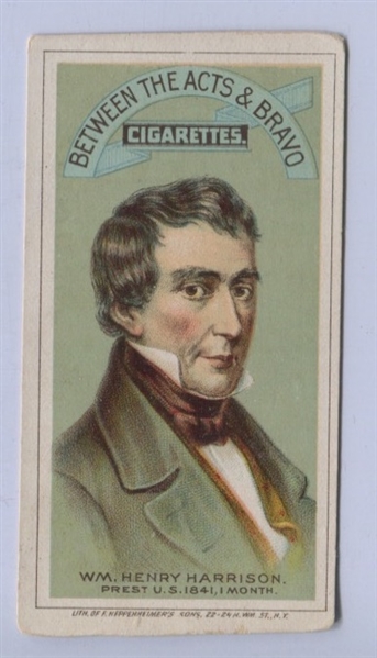 N346 Between The Acts Presidents Card - William Henry Harrison