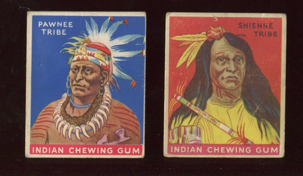 R73 Goudey Indian Gum lot of (2) cards - with S24 card