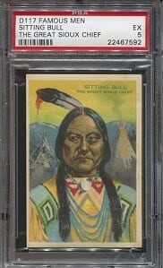 D117 1920 Famous Men Sitting Bull The Great Sioux Chief PSA 5 EX