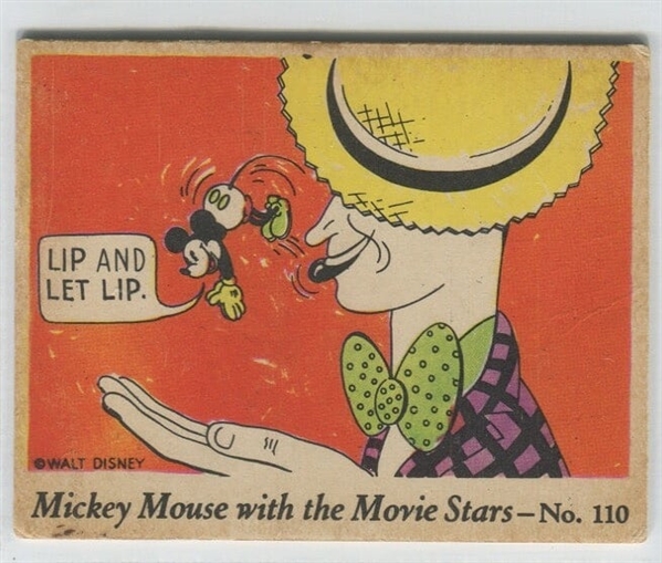R90 Mickey Mouse and the Movie Stars #110 - Maurice Chevalier