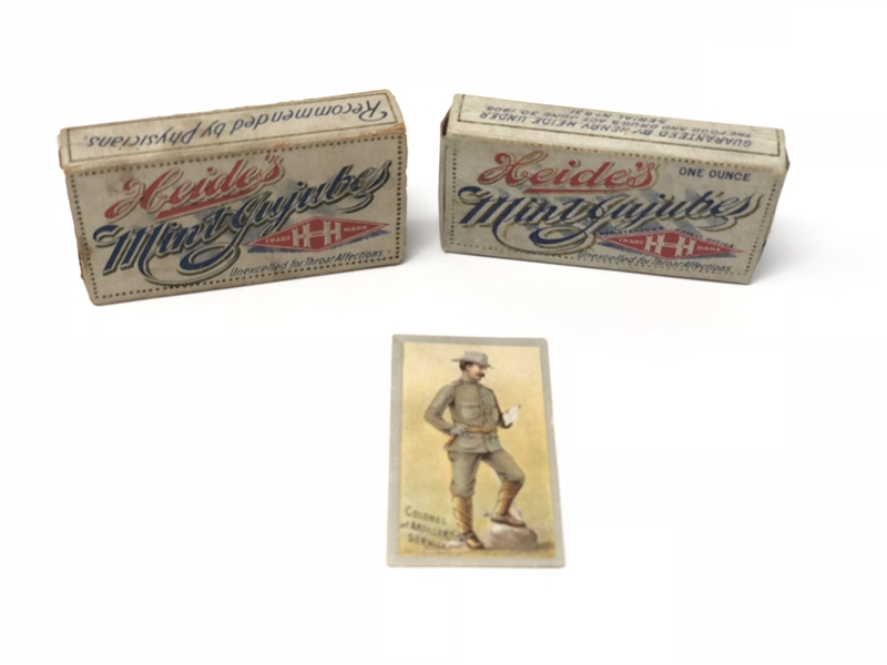 E170 Heide's Candies Military Type Card and Packaging