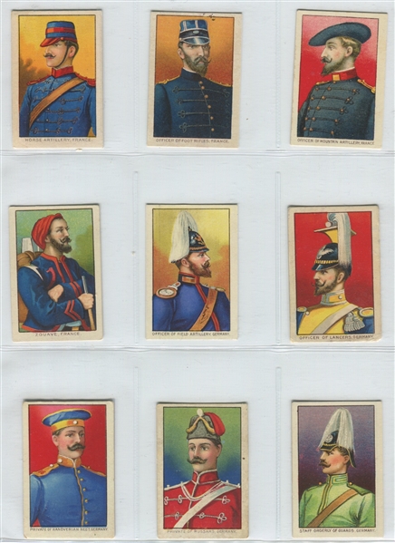 T79 Fez/Tolstoi Cigarettes Military Complete Set of (100) Cards