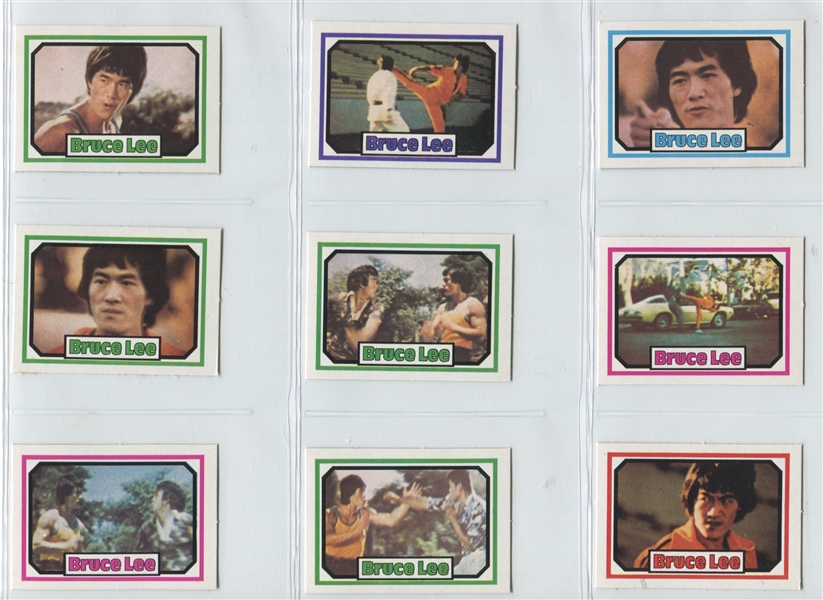 1980 Monty Gum Bruce Lee Complete set of (100) Cards