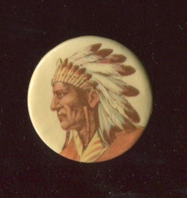 PE4 Cameo Pepsin Pinback of American Indian Chief