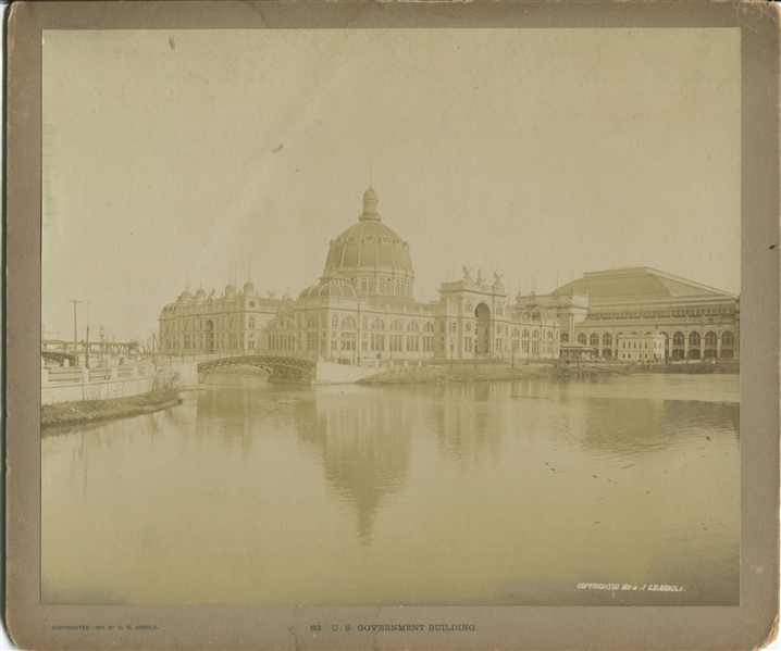 Trio of 1893 World's Columbian Exposition Marked Photos