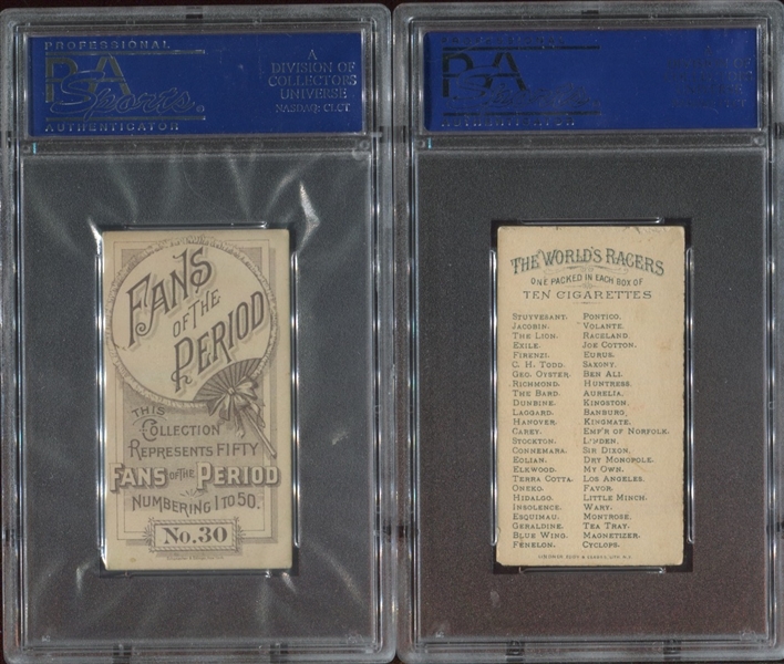 Mixed Pair of Allen & Ginter N7 / N32 PSA4-Graded Cards