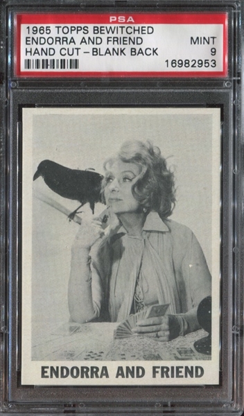 1965 Topps TEST Bewitched Andorra and Friend PSA9 MT