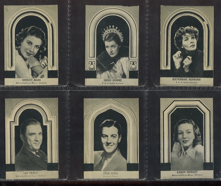 R93-A Movie Stars (Uncut) Lot of (16) Scarce Cards