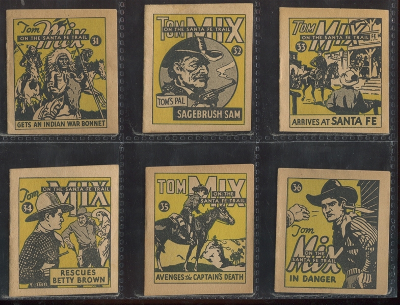 R151 National Chicle Tom Mix Booklets Difficult Complete Set of (48) Booklets