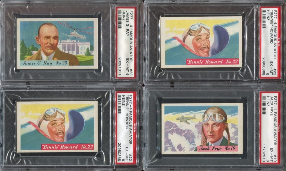 F277 Heinz Cereal Aviation Lot of (35) PSA-Graded Cards