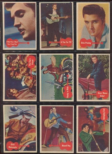 1956 Topps Elvis Complete High Grade Set of (66) Cards