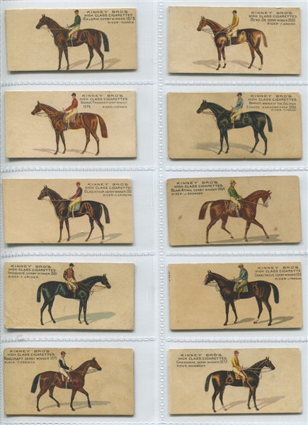 N230 Kinney Tobacco English Horses Complete Set of (25) Cards