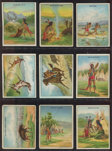 T73 Hassan Tobacco Indian Life in the 60's Complete Set of (50) Plus Variation