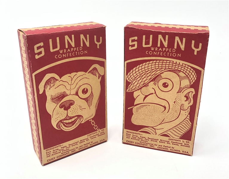 Pair of Casey Company Sunny Candy Boxes 