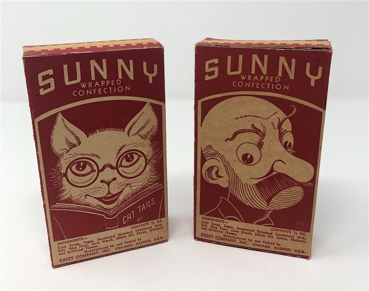 Pair of Casey Company Sunny Candy Boxes 