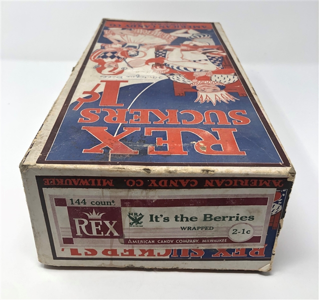 Phenomenal American Candy Company Rex Suckers Box