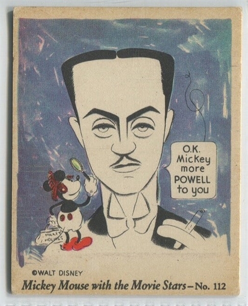R90 Mickey Mouse and the Movie Stars #112 - William Powell