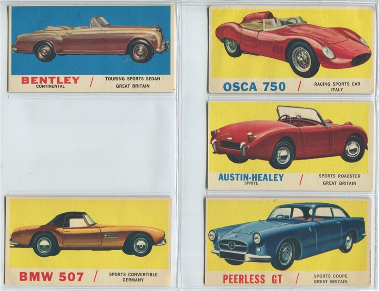 1961 Topps Cars Near set (64/66) 