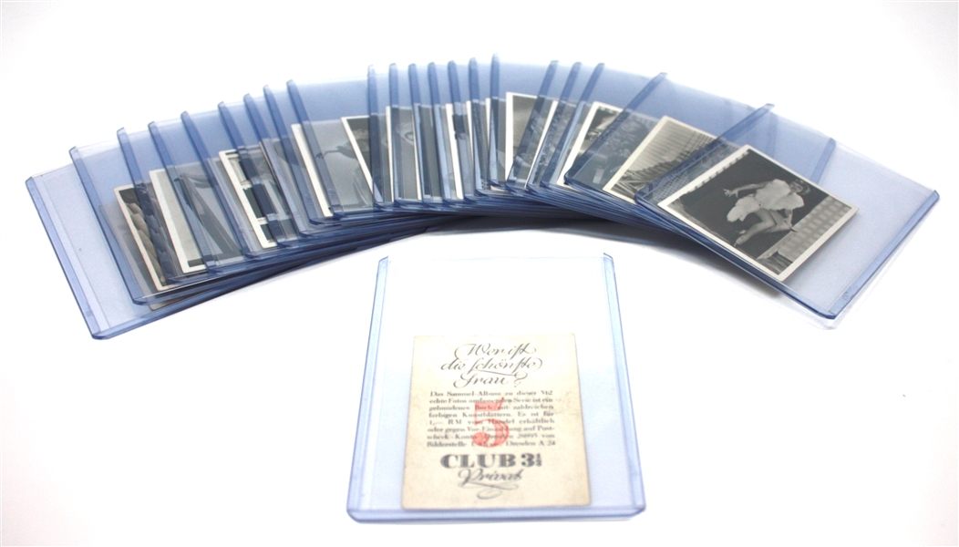 1930's Club 3-1/3 Wer Ist Die Schonste Frau German Tobacco Cards Lot of (22)