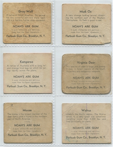 R100 Flatbush Gum Noah's Ark Near Set of (18/24) Cards
