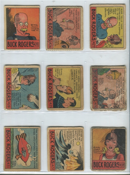R28 Cartoon Adventures Buck Rogers Complete (24) Card Set