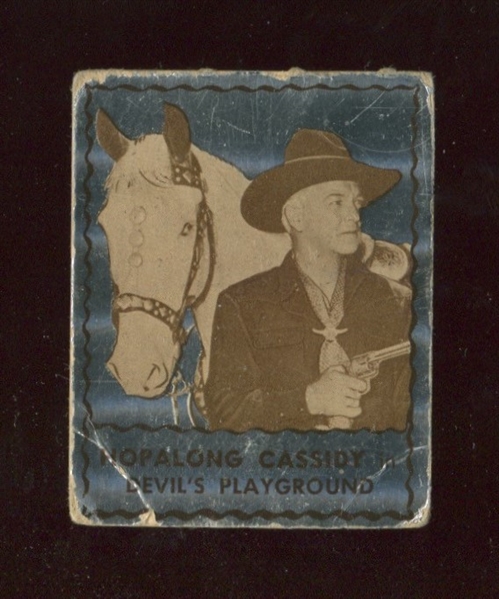 1950 Topps Hopalong Cassidy FOIL Card - Devil's Playground