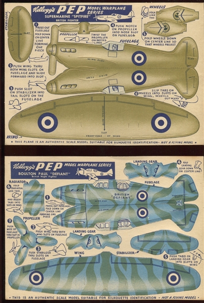 F273-18 Kellogg's Cereal Modern Warplane Series Near Complete Set (26/28)