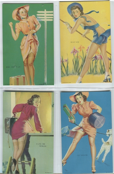 W424 Mutoscope All-American Girls Complete High Grade Set of (32) Cards
