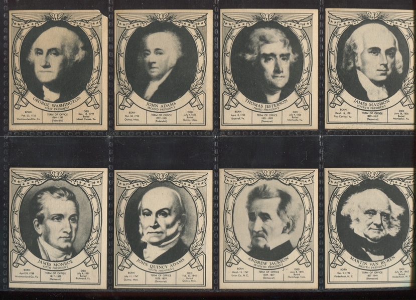 1930's/1940's Hi-Loaf Bread Presidents Complete Boxed Set of (32)