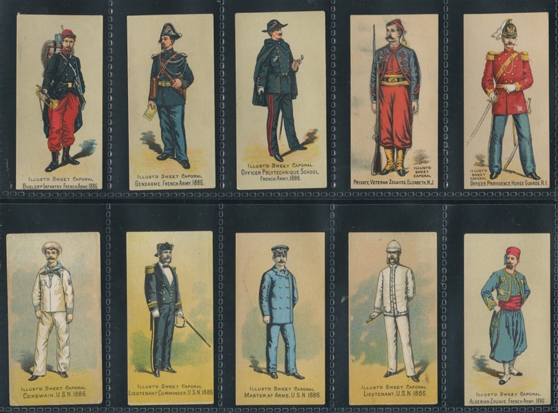 N224 Kinney Tobacco Military Lot of (54) Cards