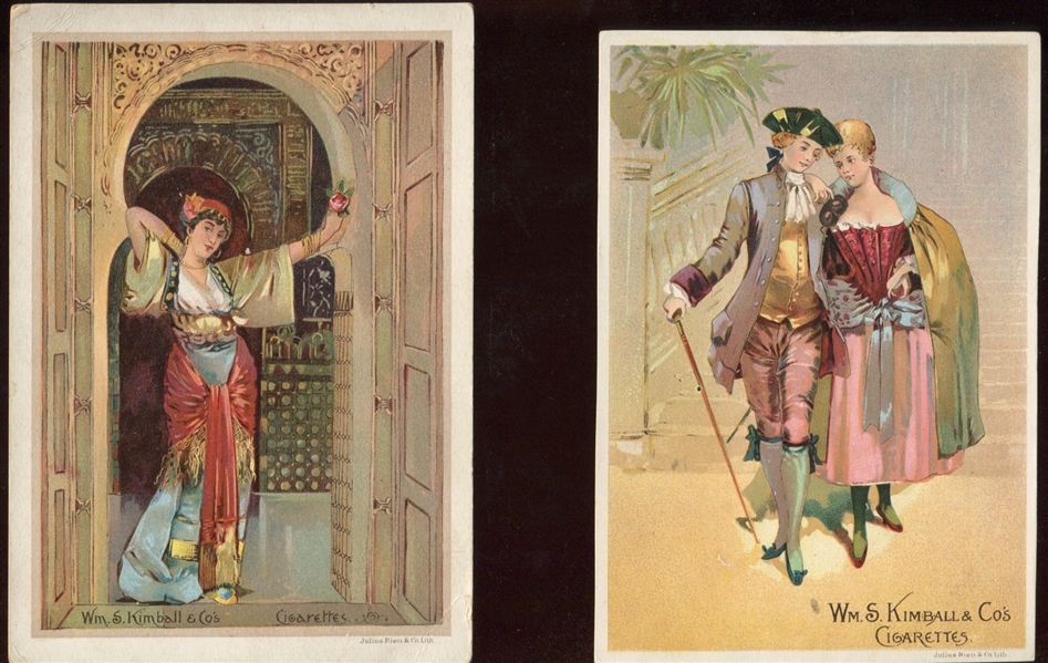 W.S. Kimball Advertising Trade Card Lot of (8)