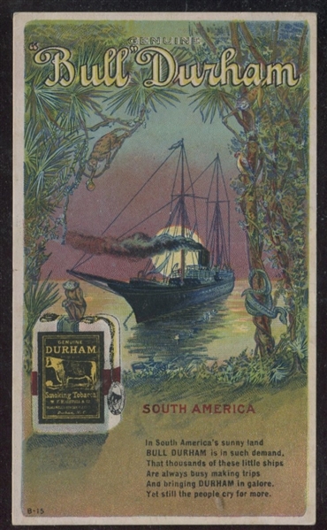 Bull Durham Tobacco Advertising Postcard
