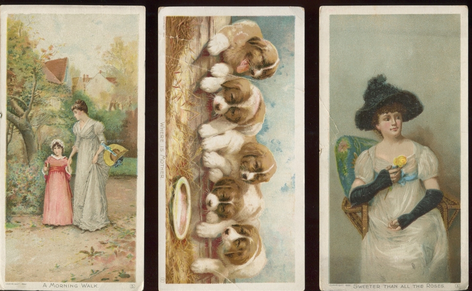 N566 Newsboy Tobacco Trade Card Complete Set of (6) Cards