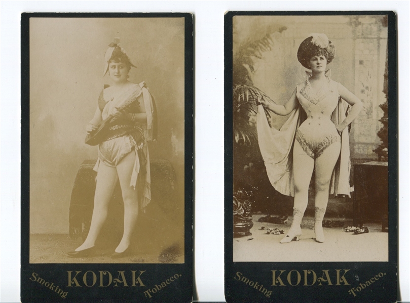 Kodak Tobacco Actress Cabinet Cards Lot of (2)