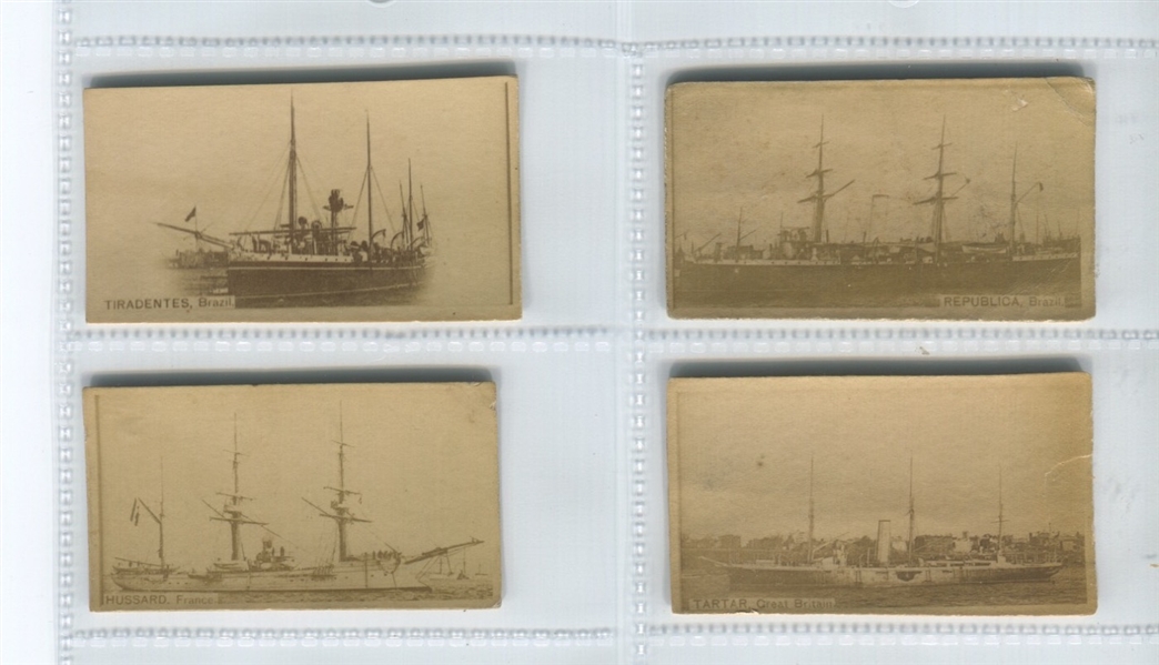 N245 Kinney Sweet Caporal Actress Lot of (415) Cards with (9) Lillian Russell and (4) N50 Battleships