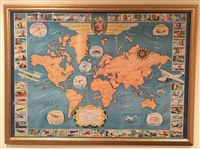 Incredible Heinz Aviation Schoolroom Map