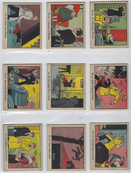 R41 Walter H Johnson Dick Tracy Complete Set of (144) Plus Wrapper