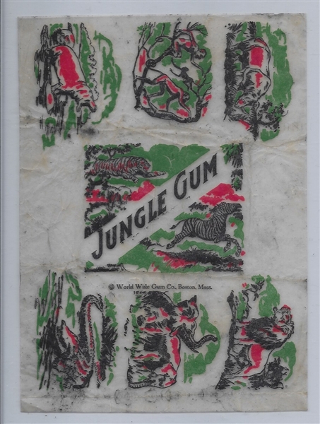 R78 World Wide Gum Jungle Gum Wrapper