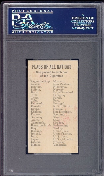 N9 Allen & Ginter Flags of All Nations - Ecuador PSA7 NM