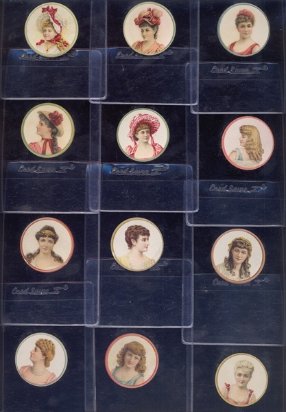 N228-2 Kinney Novelties Actress in Circle Lot of (44) Cards