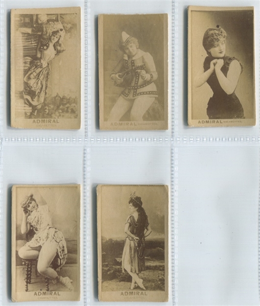 N392 Admiral Tobacco Actresses Lot of (15) Cards